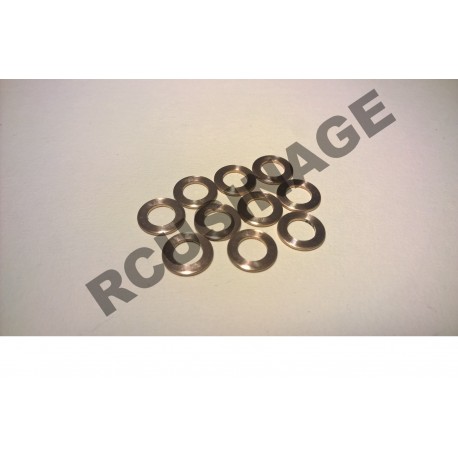 RONDELLES BRONZE ALESAGE 5mm, DIAMETRE 8mm, EPAISSEUR 1mm LOT DE 10